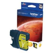 Image of Genuine Brother LC1100HYY High Yield Yellow Ink Cartridge