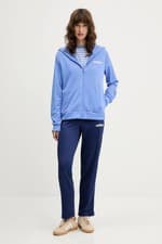 Image of Adidas Essentials Linear Tracksuit, Women's Sports Tracksuit - Blue/Celeste