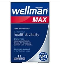 Image of Vitabiotics - Wellman Max - Health & Vitality - 84 Tablets