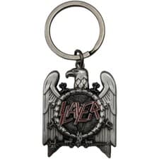 Image of Slayer Silver Eagle Very High Quality Metal Key Ring Officially Licensed