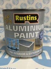 Image of Rustins Quick Dry Aluminium Paint 250ml For Wood & Metal Interior & Exterior Use