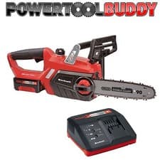 Image of Einhell 18V Li-ion Cordless Chainsaw + 3Ah Battery & Charger GE-LC 18Li Ozito