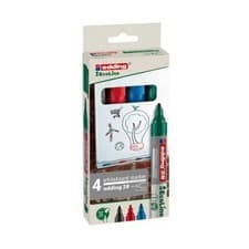 Image of Edding 28 EcoLine Whiteboard Marker Bullet Tip 1.5-3mm Line in Assorted Colours