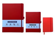 Image of Lined Notebook A6 / A5 / A4 Hardback Ruled Notepad Notes Journal Premium Book