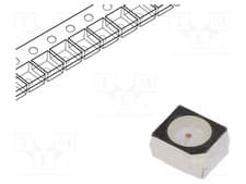 Image of yellow 1.21÷3.03lm SMD PLCC2 LED 120° 355÷1120mcd 1.9÷2.5VDC