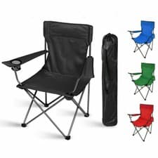 Image of Folding Camping Chairs Lightweight Outdoor Patio Garden Beach Chair Fishing Seat