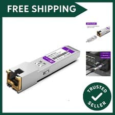 Image of 1000BASE-T SFP Transceiver, SFP to RJ45, 1.25G Copper SFP to Ethernet Module ...