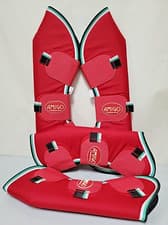 Image of Amigo Travel Boots by Horseware Ireland Red/White/Green/Black Pony DBRTOO PY NEW