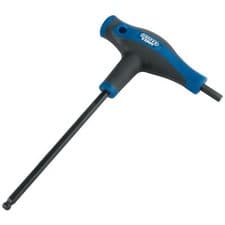 Image of Draper Expert 5mm T Handle Hexagon and Ball End Key Hex Allan Allen Alan Keys
