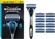 Image of Wilkinson Sword Hydro 5 Skin Protection Men's Razor + 9 Blades Refills