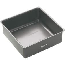 Image of MasterClass Non-Stick 20cm Square Loose Base Deep Cake Pan BPA Free Grey