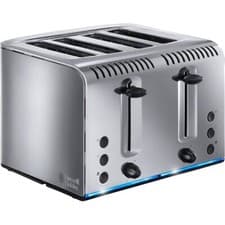 Image of Russell Hobbs Spectrum 20750 Buckingham 4 Slice Toaster Stainless Steel