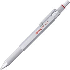Image of Rotring 600 3-In-1 Multicolour Pen and Mechanical Pencil | Black & Red Ballpoint