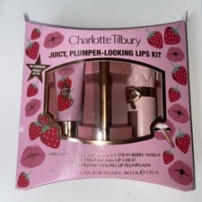 Image of Charlotte Tilbury Juicy Plumper Looking Lips Kit. NEW.Lip Products pillow talk