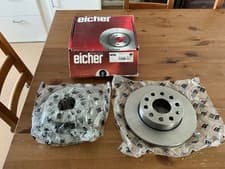 Image of Pair of VW Rear Brake Discs Eicher Premium for VAG OEM 1K0615601AC Audi Seat