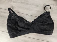 Image of NEW Boux Avenue Black Alice Non Wired Lace Bra UK 36E