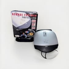 Image of George Foreman Metallics Silver Grill - New|Open Box - Baby George