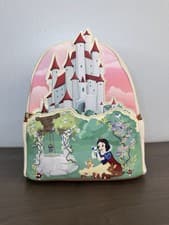 Image of NWT!! Loungefly Disney Princess Snow White Castle Scene Mini Backpack