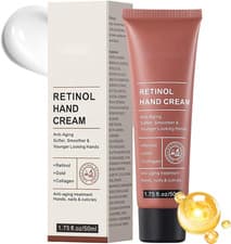 Image of Retinol Anti-Aging Hand Cream for Women - Repairing Moisturizer for Dry Cracked