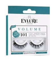 Image of Eylure Pre Glued Eyelash False Eyelashes Volume 101 Light Volume Reusable 