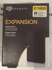 Image of Seagate Expansion 2TB HDD USB 3.0 Portable External Hard Disk Drive Black - New