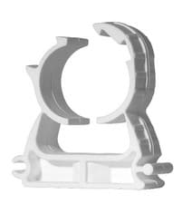 Image of White Hinged Pipe Clip Talon for 15mm, 16mm, 17mm & 18mm Pipe - Pack of 50