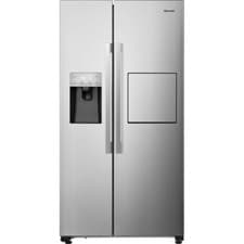 Image of Hisense RS694N4BCE 91cm Frost Free American Fridge Freezer Stainless Steel E