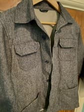 Image of Nigel Hall - Fatigue Jacket/Overshirt - Wool Mix - Blue/Grey - Med 40-42 - BNWOT