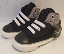 Image of INFANTS CONVERSE PADDED COLLAR  BLACK  TRAINER