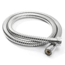 Image of STAINLESS STEEL SHOWER HOSE 0.5M-3M CHROME FLEXIBLE BATHROOM BATH PIPE