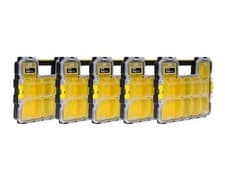 Image of 5 Stanley Fatmax SHALLOW Pro Parts Fixings Organiser Toolbox Tool Storage,197517