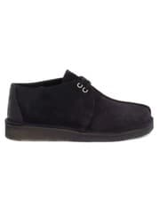 Image of Clarks Desert Trek Ladies Black Suede Leather Shoes UK Size 4 D EU 37