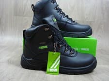 Image of Mens Apache S3 Black Waterproof Steel Toe Midsole Safety Site Work Boot Size 11