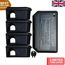 Image of Mouse Bait Station Kit - 5 Tamper-Resistant Boxes | Complies with UK Regulations