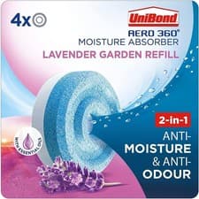 Image of UniBond AERO 360° Moisture Absorber odour-neutralising Refill Tab 360° 4 x 450g