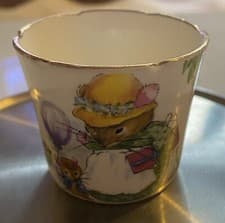 Image of Royal Kent Child's Mouse Party Egg Cup Staffordshire England Bone China