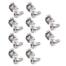 Image of 10pcs M5 Mounting Screws& Cage Nuts For Server Network AV Rackmount Equipment N