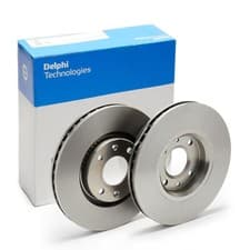 Image of Delphi BG3622 Front Brake Disc Set 283mm for Citroen DS Peugeot Vauxhall