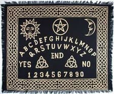 Image of 24x30 Ouija Altar Cloth - Spirit Board Divination Ritual Oracle Backdrop