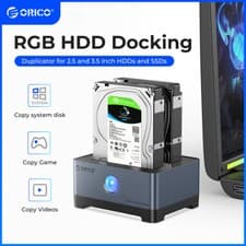 Image of ORICO 2.5 3.5in HDD SSD Hard Drive Docking Station USB 3.2 Gen 2 to SATA up 18TB