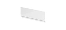 Image of Wood Bath Front & End Panels with Plinth 18mm Adjustable Height White Bathroom