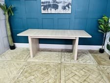 Image of Extending Dining Table 200-250cm, 8-10 Seater Gatsby Washed Solid Oak R21