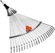 Image of Gardena CS Combi System Adjustable Leaf Rake (Head): Variable width of 30-50 cm