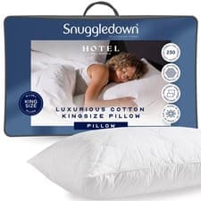 Image of Luxury King Size Pillow Firm Hotel Quality 1 Pack by Snuggledown