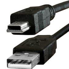 Image of 0.5m MINI USB 2.0 Cable Type A to 5 Pin B 50cm Fast Data Sync Lead Phone Charger