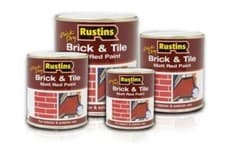 Image of Rustins Quick Drying Brick & Tile Red Paint (Sizes 250ml, 500ml 1lt, 2.5lt, 5lt)