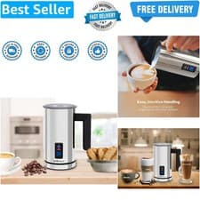 Image of Cookspace Electric Automatic Milk Frother & Warmer Cordless Stainless Steel J...