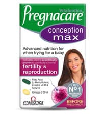 Image of Vitabiotics Pregnacare Conception Max Tablets - 84 Tablets