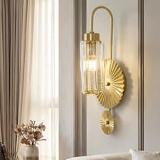 Image of Luxury Modern Living Room Crystal Wall Lamp Bedroom Led Indoor Lighting Home