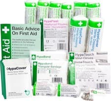 Image of Compact HSE First Aid Kit Refill - 54 Items for 1-10 Persons Safety Needs